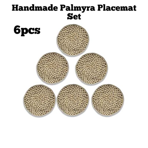 6pcs hand woven - white, color
