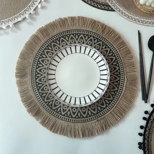 4pcs set round flower - round,