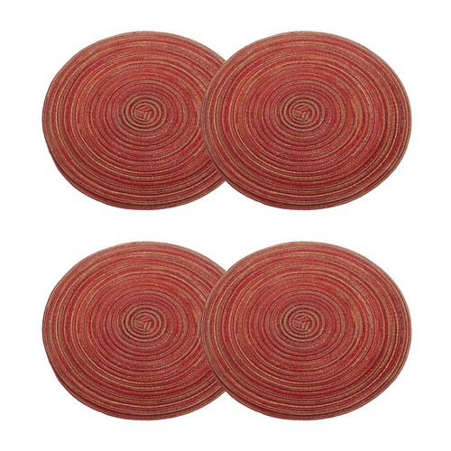 4pcs round braided - round,