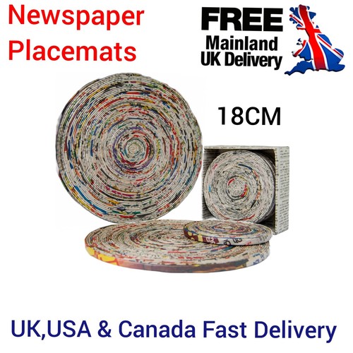 Recycled 18cm newspaper - recycled,