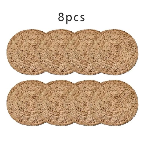 Placemats natural rattan - rattan, round
