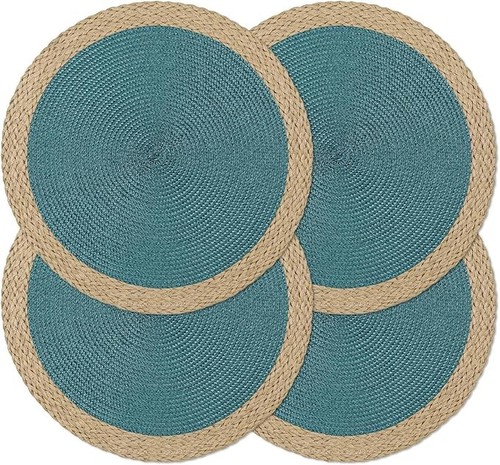 4pcs round woven - round, 15