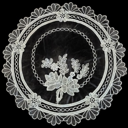Round lace placemats pack - lace,