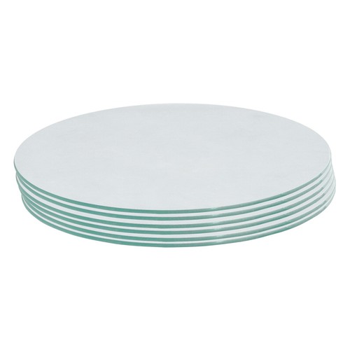 Round glass placemats - glass, 30cm