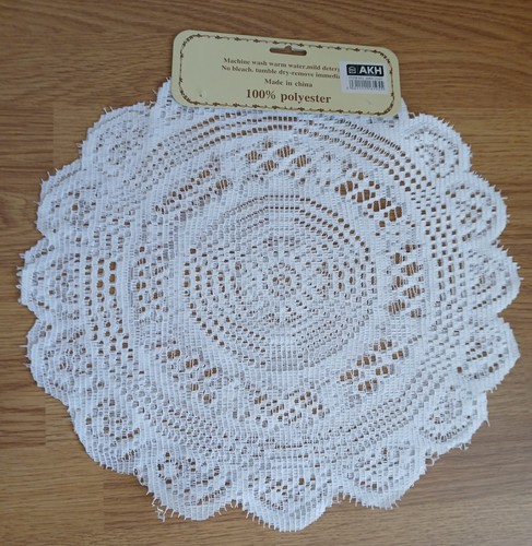 Lace table placemats - lace, two