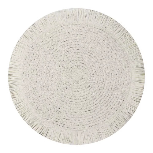 38cm round braided placemat - 38cm,